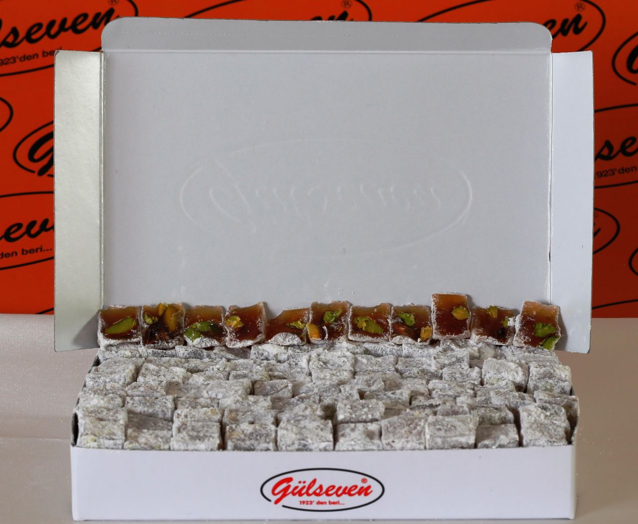 Çifte Kavrulmuş Antep Fıstıklı Lokum 500Gr