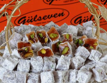 Çifte Kavrulmuş Antep Fıstıklı Lokum 500Gr