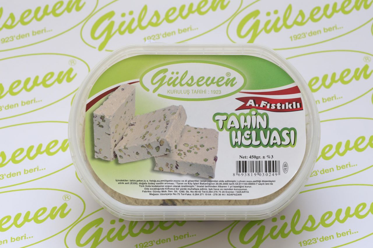 Antep Fıstıklı Tahin Helvası 450Gr
