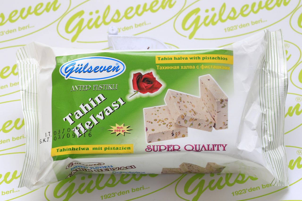 Antep Fıstıklı Tahin Helvası 500Gr